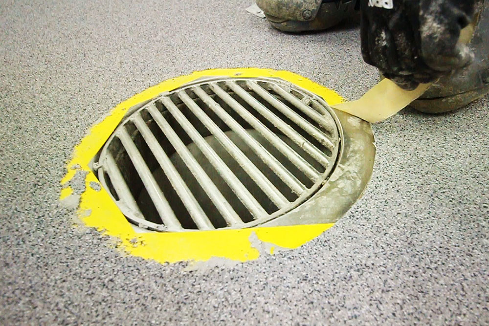 MMA-Drain-Installation