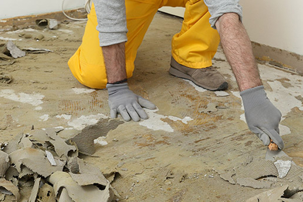 Tile Removal_2 Floor Glue removal