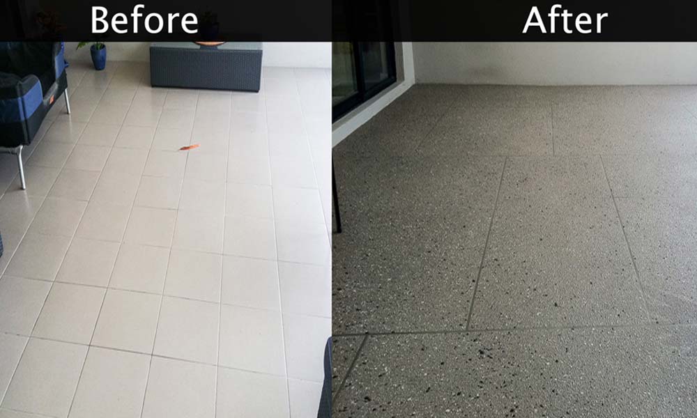 Floor Tile Resurfacing Before and After 9